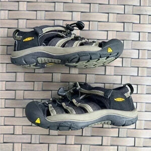 Keen Newport H2 Waterproof Sandals Shoes Hiking Outdoor Black/Tan Kids’ Size 1